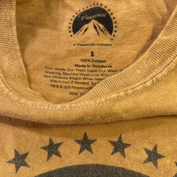Yellow gold paramount pictures tee small - Picture 3 of 4